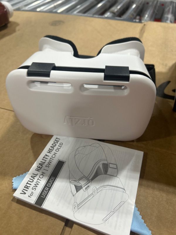 Photo 2 of Orzly VR Headset Designed for Nintendo Switch & Switch OLED Console with Adjustable Lens for a Virtual Reality Gaming Experience and for Labo VR - White - Gift Boxed Edition