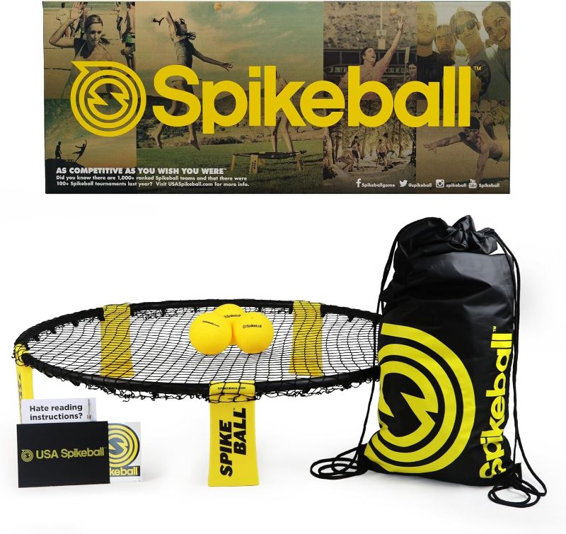 Photo 1 of Spikeball 3 Ball Original Roundnet Game Set - Includes 3 Balls, net and Bag
