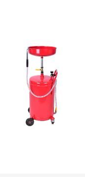 Photo 1 of Aain 18 Gallon Portable Waste Oil Drain, Air Operated Industrial Fluid Drain Tank, Red & BIG RED TR4053 Torin Hydraulic Garage/Shop Telescoping Transmission Floor Jack, Red 18 Gallon Oil Drain, Red