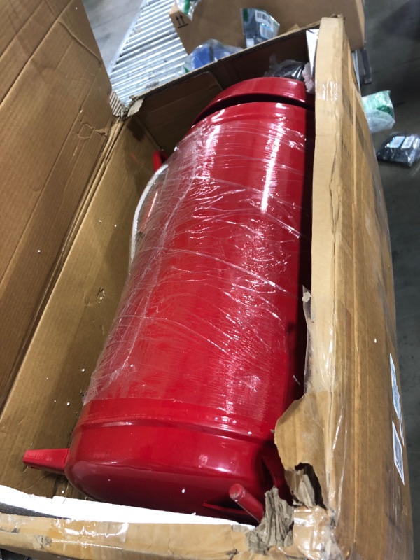Photo 2 of Aain 18 Gallon Portable Waste Oil Drain, Air Operated Industrial Fluid Drain Tank, Red & BIG RED TR4053 Torin Hydraulic Garage/Shop Telescoping Transmission Floor Jack, Red 18 Gallon Oil Drain, Red