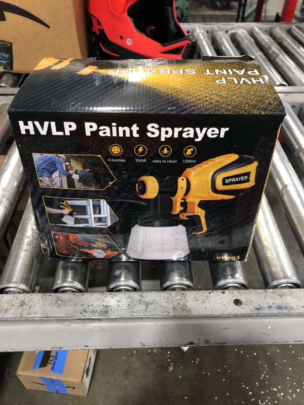 Photo 3 of VONFORN Paint Sprayer, 700W HVLP Spray Gun with Cleaning & Blowing Joints, 4 Nozzles and 3 Patterns, Easy to Clean, for Furniture, Cabinets, Fence, Walls, Door, Garden Chairs etc. VF803