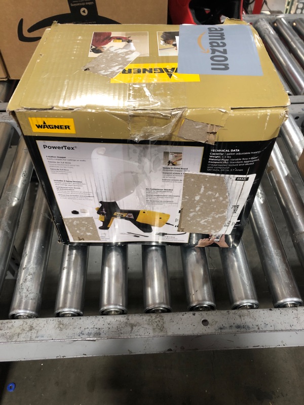 Photo 1 of Wagner Spraytech Wagner 2439395 Power Tex Texture Sprayer, Yellow & Homax-41072022132 Knockdown Knife, 7-1/2", Texture Finishing Sprayer + Knockdown Knife