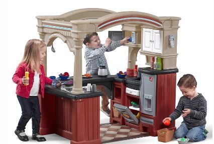 Photo 1 of Step2 Grand Walk-in Kitchen & Grill for Kids, Indoor/Outdoor Playset, Ages 2+ Years Old, 103 Piece Toy Accessory Set (BOX 1 OF 2)