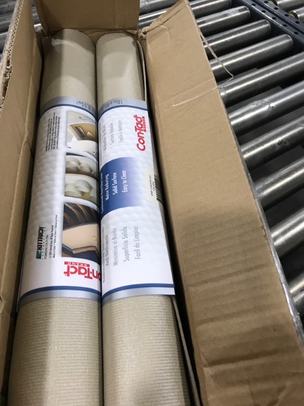 Photo 2 of Con-Tact Brand Thick and Non-Adhesive Drawer Liner Multi-Purpose and Easy to Use, 18" x 4' (Pack of 1 Roll), Taupe 18" x 4' (Pack of 6 Roll) Taupe