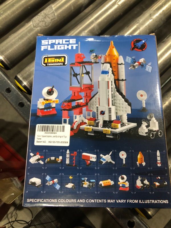 Photo 2 of 16 in 1 Space Rocket Launch Center Building Toy Set, STEM-Inspired Space Toy with Rocket, Launch Tower, Observatory, Control, Birthday Christmas Easter Gifts for 6 7 8 9 10 11 12 Year Old Boys 123-720