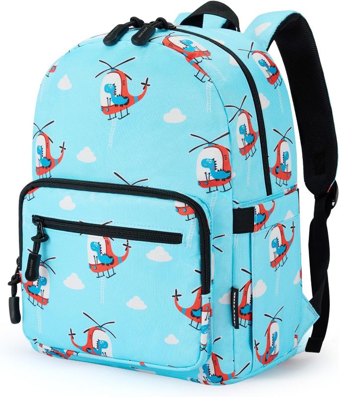 Photo 1 of Kids Backpacks, Cute Lightweight Water Resistant Preschool Backpack, Adjustable Shoulder Straps for Boys Girls (Helicopter)