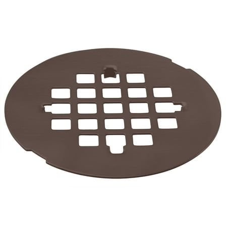 Photo 1 of Westbrass D319-25-12 4-1/4 Brass Snap-in Shower Strainer Grid Drain Cover Oil Rubbed Bronze (25-Pack)