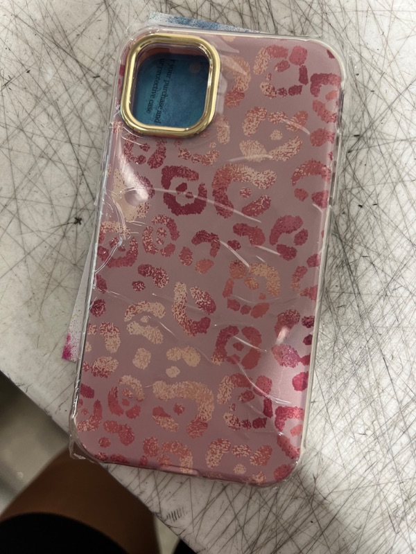 Photo 1 of ibeacos Female Iphone11 Case, Built-in Screen Protection, Body Protection, Double Bumper Shock Proof, Hard PC and Soft TPU Fashion Case?Pink Cheetah print)