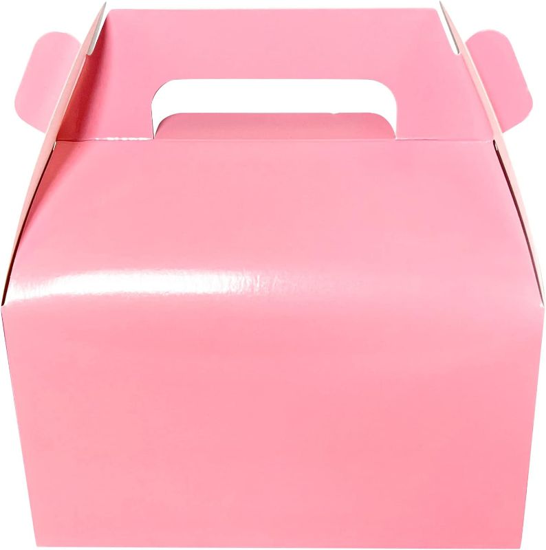 Photo 1 of ANYMONYPF 16 PCS Pink Treat Box Pink Party Supplies Pink Candy Bag Pink Gift Bag Pink Goody Decorations for Pink Party Favors