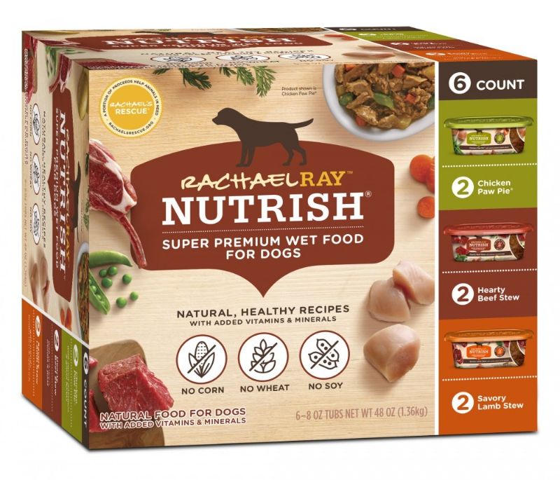 Photo 1 of Rachael Ray Nutrish Natural Variety Pack Wet Dog Food - 8 Oz, Case of 6 X2