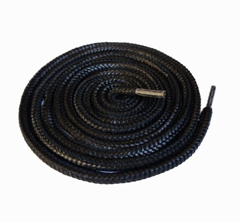 Photo 1 of 4 PACK - Round Waxed Shoelace for Boots, Oxford Dress Shoelaces 30" inch (76 CM) Black