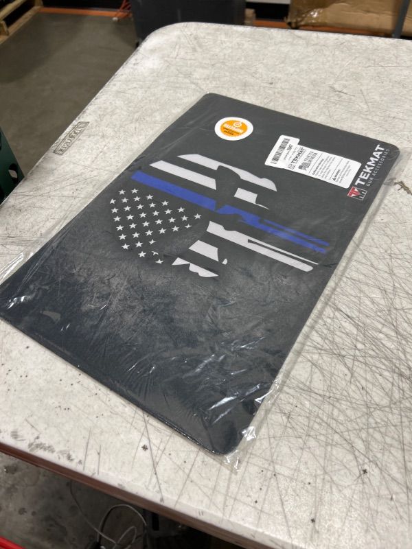 Photo 1 of TekMat Thin Blue Line Punisher Gun Cleaning Mat, Black