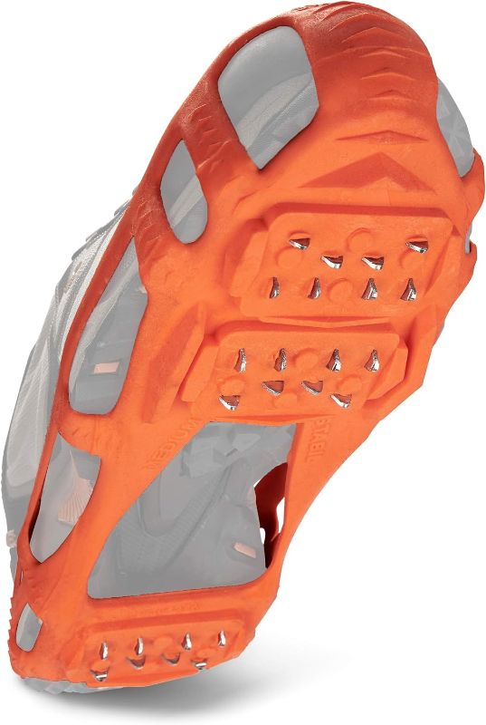 Photo 1 of STABILicers Walk Traction Cleat for Walking on Snow and Ice (1 Pair) Orange, Large
