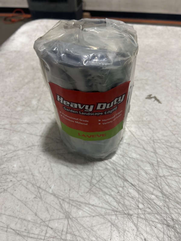 Photo 1 of Corrugated Metal Garden Edging - Sturdy Border Perfect for DIY Flower Beds and Landscaping Borders (Black, 6 Inch x 10FT) Black 6 Inch × 10FT