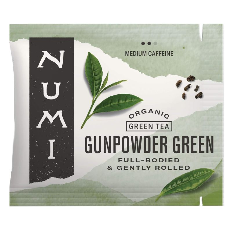 Photo 1 of Numi Organic Gunpowder Green Tea, 100 Tea Bags, Full-Bodied & Gently Rolled Chinese Green Tea, Caffeinated
