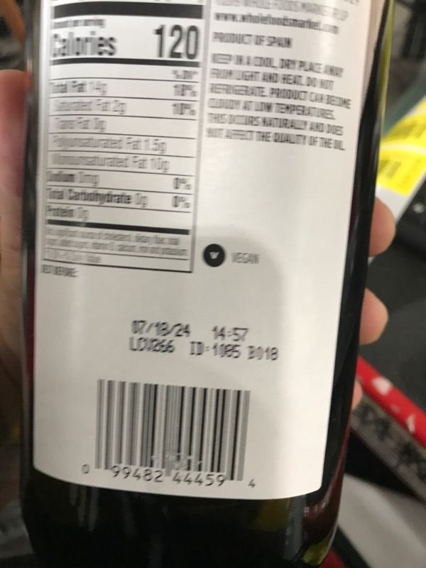Photo 1 of 365 by Whole Foods Market, Cold Pressed Extra Virgin Spanish Olive Oil, 33.8 Fl Oz Spanish 33.8 Fl Oz (Pack of 1)