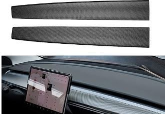 Photo 1 of Topfit Model 3 and Model Y Dash ABS Matte Carbon Fiber Cap Covers Dashboard Sticker for Tesla Model 3&Y Wrap Accessories (M3/Y Dash)