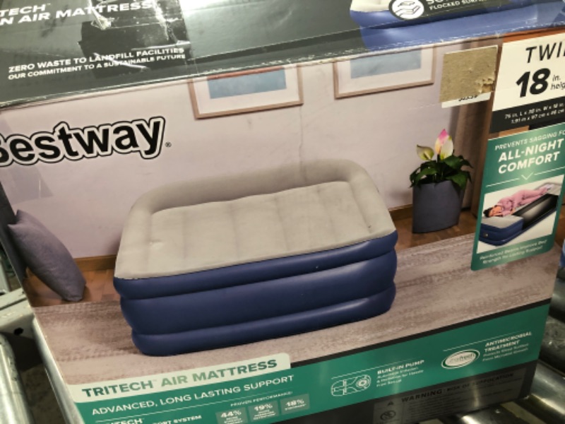 Photo 1 of Bestway Tritech Air Mattress Twin 15" with Built-in AC Pump