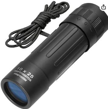 Photo 1 of BARSKA Lucid 10x25 Monocular Binocular (Black)