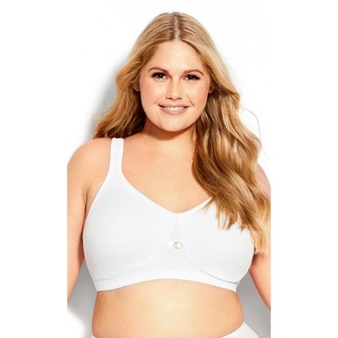 Photo 1 of Women's Plus Size Soft Caress Bra - white | AVENUE 52DDD
