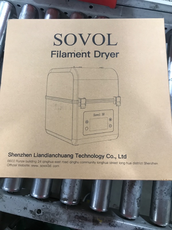 Photo 2 of Sovol Filament Dryer, SH01 Filament Dehydrator 3D Printer Spool Holder, Dry Box for Keeping Filament Dry During 3D Printing, Compatible with 1.75mm, 2.85mm Filament and PLA PETG TPU ABS Material White