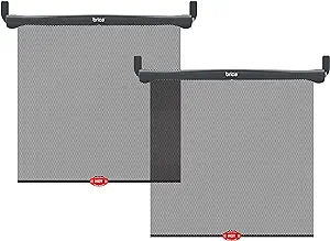 Photo 1 of Munchkin® Brica® Sun Safety™ Car Window Roller Shade with White Hot® Heat Alert, Black, 2 Count (Pack of 1) 