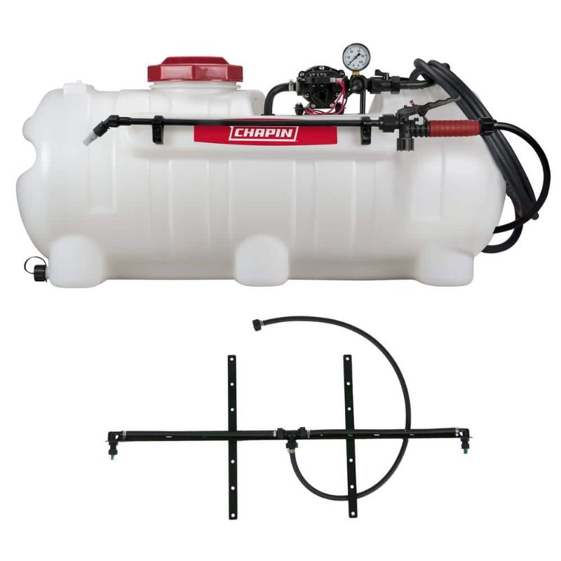 Photo 1 of Chapin 97214: 25 Gal. 2.5GPM/12V EZ Mount Deluxe Multi-Purpose ATV/UTV Tank Sprayer for Lawn and Garden
