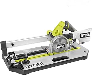 Photo 1 of RYOBI ONE+ 18V Cordless 5-1/2 in. Flooring Saw with Blade and Extra 5-1/2 in. 24T Flooring Blade (1-Piece) (Renewed), Green