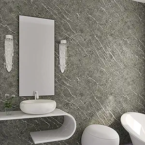 Photo 1 of CRE8TIVE 24"x354" Large Size Dark Grey Marble Contact paper Peel and Stick Marble Wallpaper for Countertops Self Adhesive Removable Thick Vinyl Wall Paper for Kitchen Backsplash Bedroom Cabinets Walls