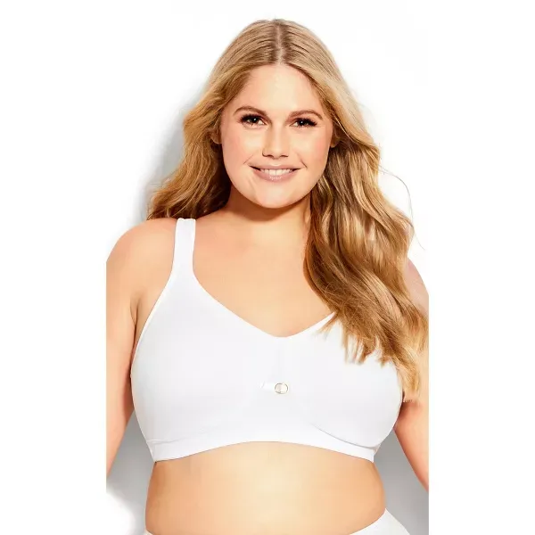 Photo 1 of Women's Plus Size Soft Caress Bra - white | AVENUE 40C 

