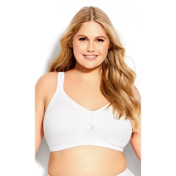 Photo 1 of Women's Plus Size Soft Caress Bra - white | AVENUE 442DD