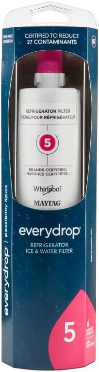 Photo 1 of Everydrop by Whirlpool Ice and Water Refrigerator Filter 5, EDR5RXD1, Single-Pack

