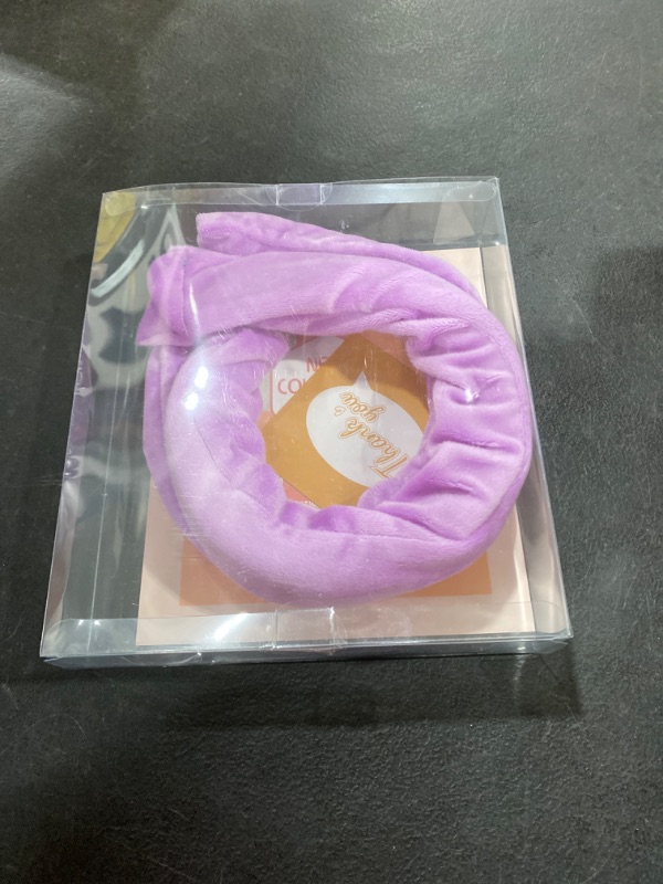 Photo 2 of Neck Hot Tube, Wearable Hot Neck Wraps for Winter, Keep You Warm Throughout The Winter - Suitable for Cold Weather, Providing Warmth - Reusable and Hands-Free Hot Collar (Purple) 2 pcs