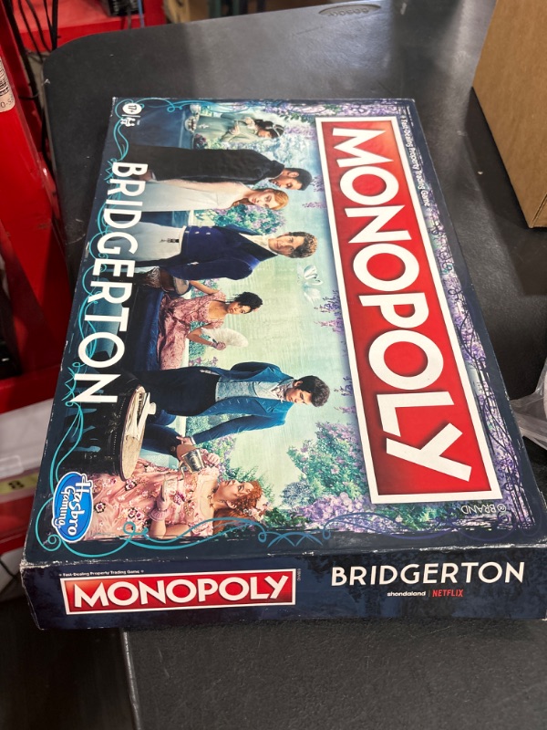 Photo 2 of Hasbro Monopoly Bridgerton Edition, White.
