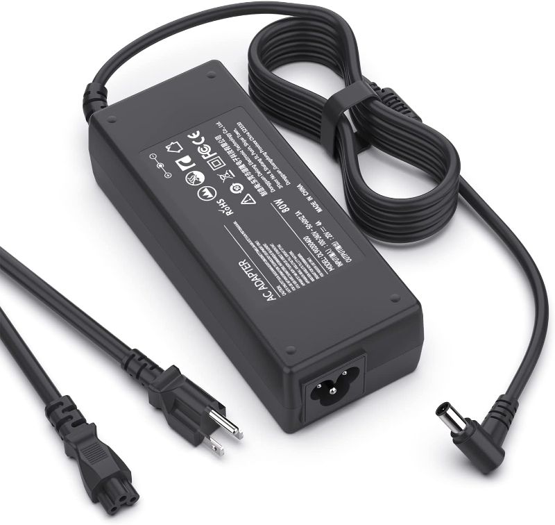 Photo 1 of 19V AC DC Adapter TV Charger for LG Electronics 19" 20" 22" 23" 24" 27" LED LCD Monitor Widescreen HDTV, Samsung TV 32" Class UN32J400 UN32J5003AF J5003 J5205 UN32J4000AF Power Supply Cord