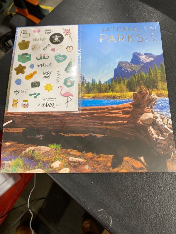 Photo 2 of National Parks Calendar 2024 with Sticker Pack, Large 12 x 12 inch Wall Calendar Sticker Pack Included, Gift for Nature Lover