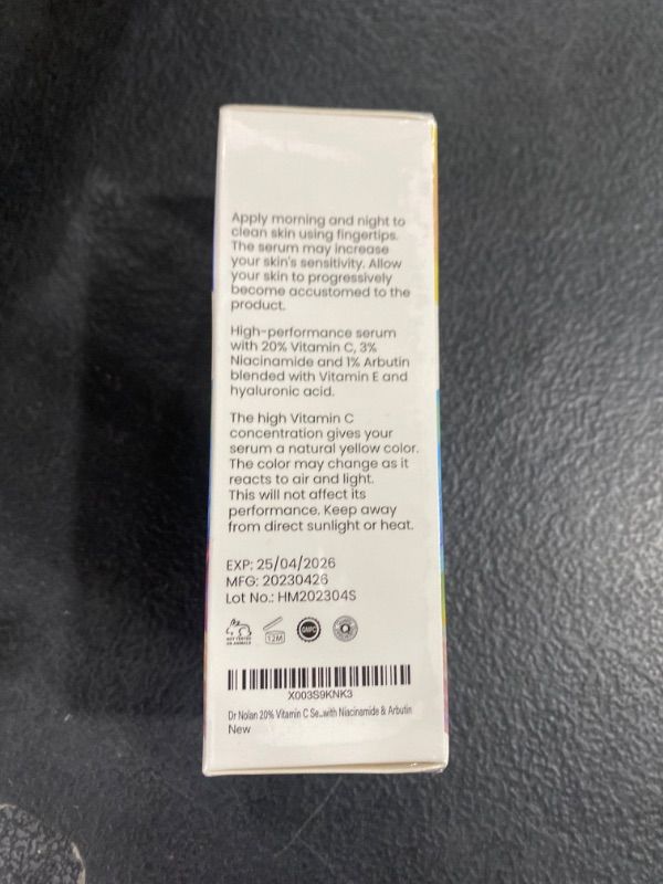 Photo 1 of Dr Nolan 20% Vitamin C Serum – with Niacinamide, Alpha Arbutin, Hyaluronic Acid – Anti Aging Serum – Deeply Moisturizing Vit C Serum for Even Skin Tone