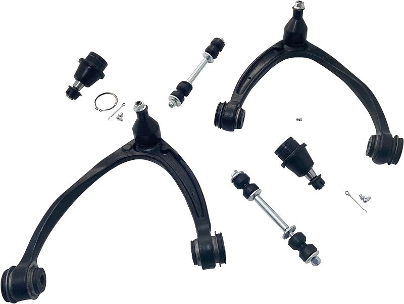 Photo 1 of TOTLLE Front Upper Control Arm With Ball Joint Suspension Kit Stabilizer Sway Bar Link Replacement Chassis For Cadillac Escalade Chevrolet Silverado Suburban Tahoe GMC Sierra Yukon K80669 K80670 6pcs