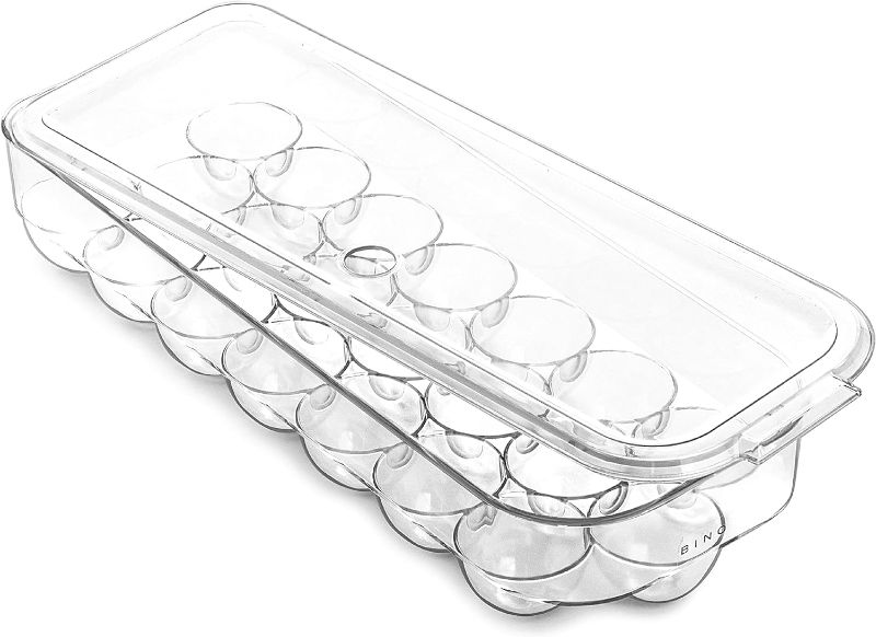 Photo 1 of CLEAR PLASTIC EGG STORAGE CONTAINER