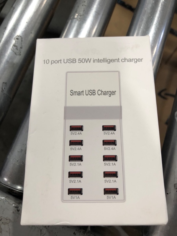 Photo 1 of 10 PORT USB 50W INTELLIGENT CHARGER