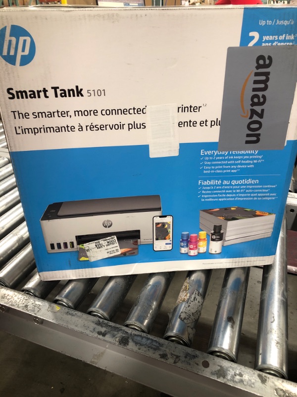 Photo 4 of HP Smart-Tank 5101 Wireless All-in-One Ink-Tank Printer with up to 2 Years of Ink Included (1F3Y0A),White