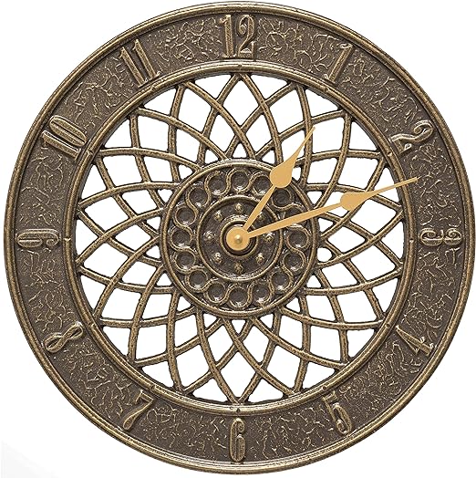 Photo 1 of Whitehall Spiral Indoor Outdoor Wall Clock,  French Bronze 
