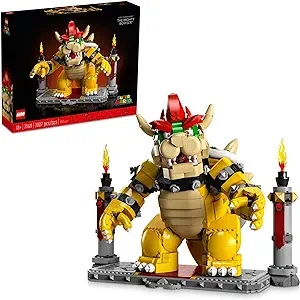 Photo 1 of LEGO Super Mario The Mighty Bowser 71411, King of Koopas 3D Model Building Kit, Collectible Posable Character Figure with Battle Platform, Memorabilia Gift Idea for Adults and Fans of Super Mario Bros 