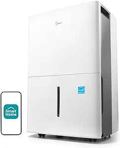 Photo 1 of Limited-time deal: Midea 1,500 Sq. Ft. Energy Star Certified Dehumidifier With Reusable Air Filter 22 Pint - Ideal For Basements, Large & Medium Sized Rooms, And Bathrooms (White) 