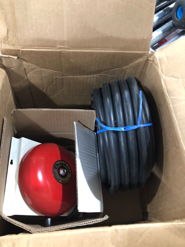 Photo 2 of Milton’s Bells Red Original Driveway Bell Kit with 50' Signal Hose for Drive-Thru, Residential, or Industrial Driveway Alarms 