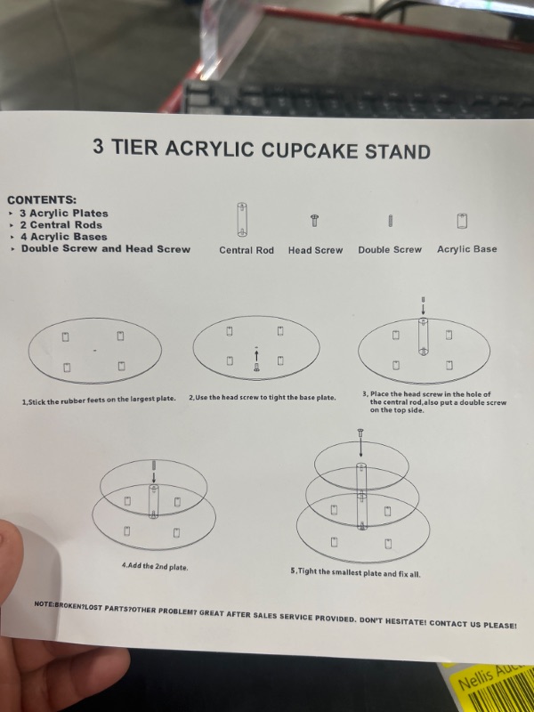 Photo 2 of 3 TIER ACRYLIC CUPCAKE STAND