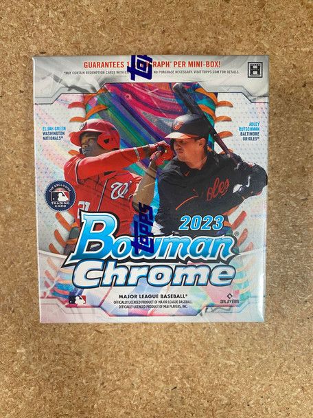 Photo 1 of 2023 Bowman Chrome Baseball Hobby Mini Box