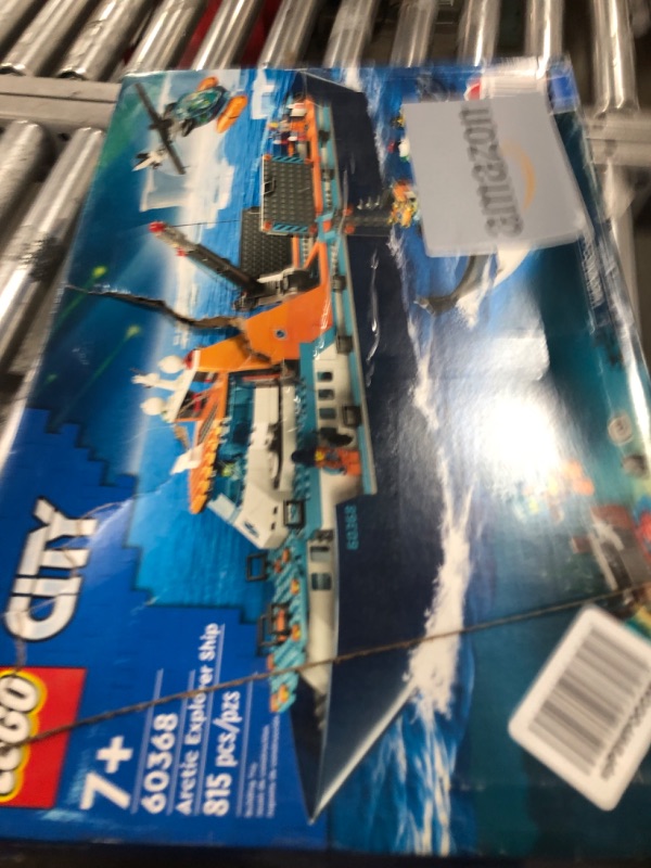Photo 3 of LEGO City Arctic Explorer Ship 60368 Building Toy Set, Fun Toy Gift for 7 Year Old Boys and Girls, with a Floatable Boat, Helicopter, Dinghy, ROV Sub, Viking Shipwreck, 7 Minifigures and an OrcaM