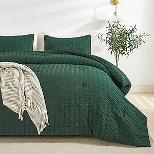 Photo 1 of Andency Dark Green Comforter Set Queen