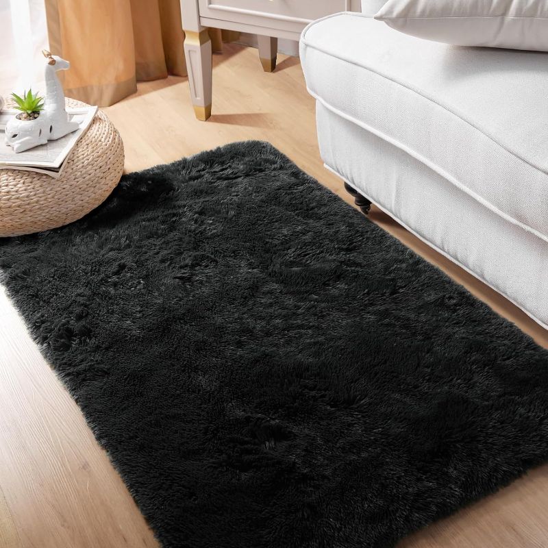 Photo 1 of Black Area Rug SMALL 